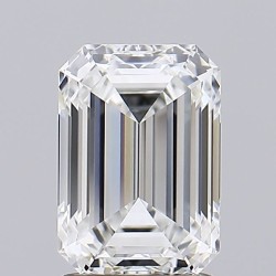 Diament laboratoryjny bezbarwny szlif szmaragdowy, 2.08ct, VVS1, F, IGI, LG635417763